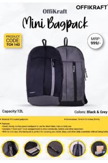 Offikraft Mini Bagpack - Black